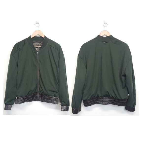 Free People Movement Relay Zip Up Satin Knit Collared Jacket - Picture 4 of 15